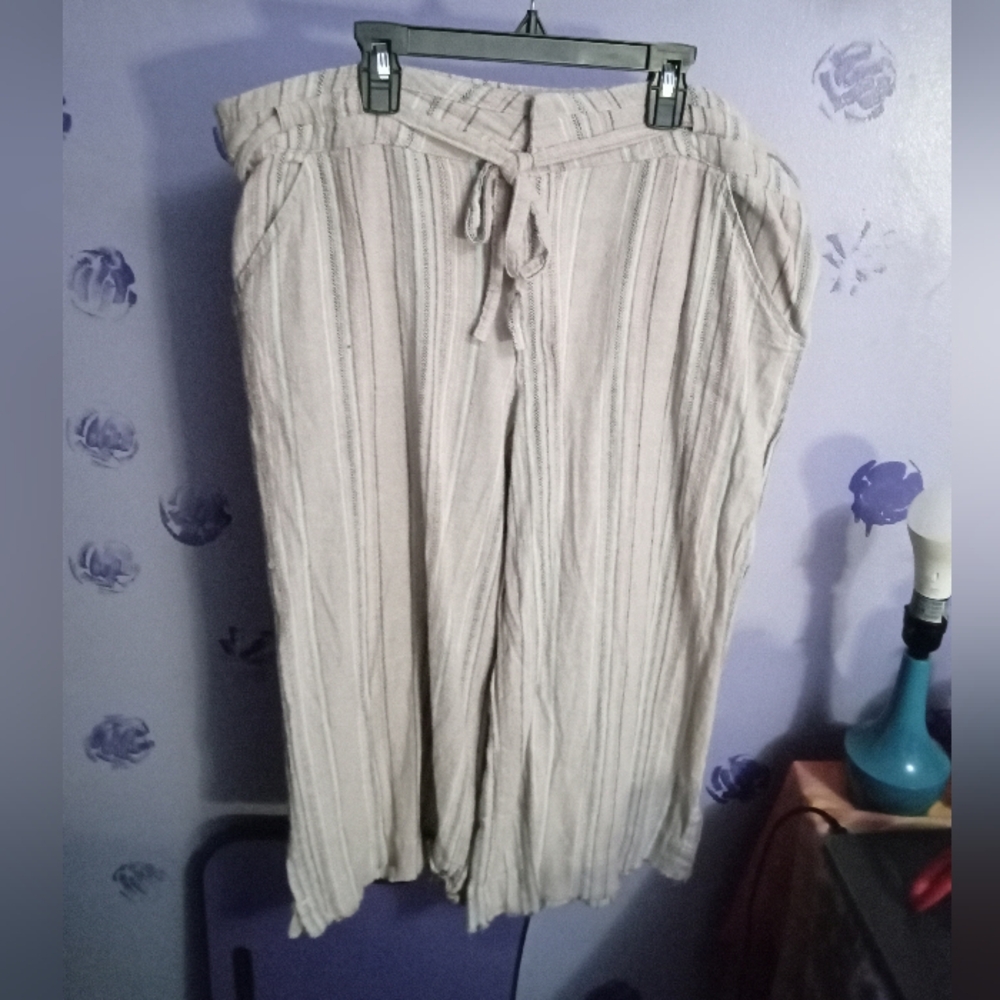 Democracy Multicolor Striped Capris